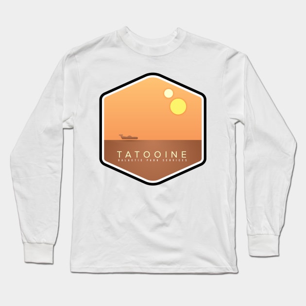 Tatooine Galactic Park Services Long Sleeve T-Shirt by LeesaMay